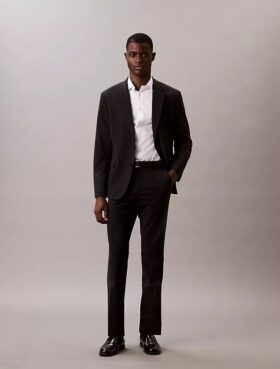 Stålfärgad enfärgad slim fit-skjorta med knappar