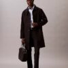 Stålfärgad enfärgad slim fit-skjorta med knappar Stålfärgad enfärgad slim fit-skjorta med knappar