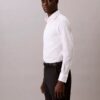 Stålfärgad enfärgad slim fit-skjorta med knappar Stålfärgad enfärgad slim fit-skjorta med knappar