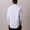 Stålfärgad enfärgad slim fit-skjorta med knappar Stålfärgad enfärgad slim fit-skjorta med knappar