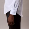 Stålfärgad enfärgad slim fit-skjorta med knappar Stålfärgad enfärgad slim fit-skjorta med knappar