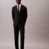 Stålfärgad enfärgad slim fit-skjorta med knappar Stålfärgad enfärgad slim fit-skjorta med knappar