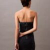 Strapless miniklänning i denim