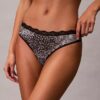Stretchig mikrofiber med spetsstring Thong Stretchig mikrofiber med spetsstring Thong