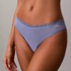 Stretchig mikrofiber med spetsstring Thong Stretchig mikrofiber med spetsstring Thong