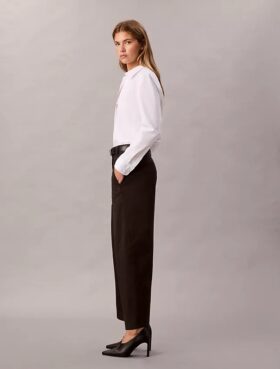 Stretchiga byxor i Cotton Stretch-will