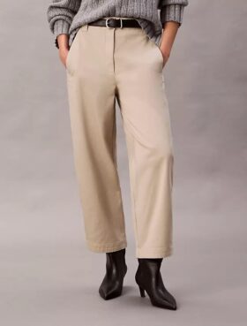 Stretchiga byxor i Cotton Stretch-will