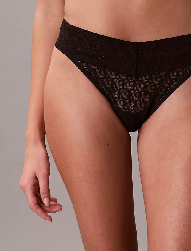 Stringthong med ikonisk logotyp Stringthong med ikonisk logotyp