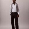 Stripe Tech Stretch Slim Button-Down-skjorta Stripe Tech Stretch Slim Button-Down-skjorta