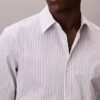 Stripe Tech Stretch Slim Button-Down-skjorta Stripe Tech Stretch Slim Button-Down-skjorta