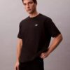 Sval T-shirt i piqué med logotyp