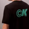 Sval T-shirt i piqué med logotyp