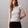 T-shirt i bomullsribb T-shirt i bomullsribb