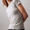 T-shirt i bomullsribb T-shirt i bomullsribb