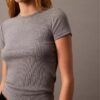 T-shirt i bomullsribb T-shirt i bomullsribb