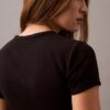 T-shirt i bomullsribb T-shirt i bomullsribb