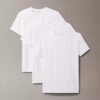 T-shirt i Cotton Stretch-blandning, 3-pack, slim fit, rund hals
