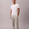 T-shirt i Cotton Stretch-blandning, 3-pack, slim fit, rund hals