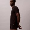 T-shirt i Cotton Stretch-blandning, 3-pack, slim fit, rund hals