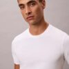 T-shirt i Cotton Stretch-blandning, 3-pack, slim fit, rund hals