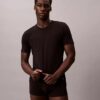 T-shirt i Cotton Stretch-blandning, 3-pack, slim fit, rund hals