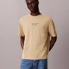 T-shirt med blekt tryck och klassisk rund hals T-shirt med blekt tryck och klassisk rund hals