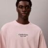 T-shirt med blekt tryck och klassisk rund hals T-shirt med blekt tryck och klassisk rund hals