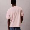 T-shirt med blekt tryck och klassisk rund hals T-shirt med blekt tryck och klassisk rund hals
