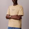 T-shirt med blekt tryck och klassisk rund hals T-shirt med blekt tryck och klassisk rund hals