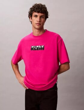 T-shirt med blocklogotyp