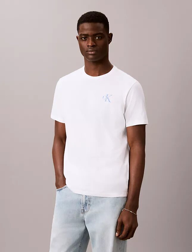 T-shirt med Brushstroke Monologo-grafik T-shirt med Brushstroke Monologo-grafik