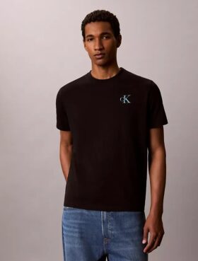 T-shirt med Brushstroke Monologo-grafik