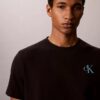 T-shirt med Brushstroke Monologo-grafik T-shirt med Brushstroke Monologo-grafik