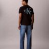 T-shirt med Brushstroke Monologo-grafik T-shirt med Brushstroke Monologo-grafik