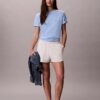 T-shirt med Calvin Klein-logotyp i kursiv stil T-shirt med Calvin Klein-logotyp i kursiv stil