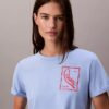 T-shirt med kort passform och skriptlogotyp T-shirt med kort passform och skriptlogotyp