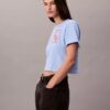 T-shirt med kort passform och skriptlogotyp T-shirt med kort passform och skriptlogotyp
