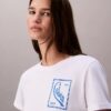 T-shirt med kort passform och skriptlogotyp