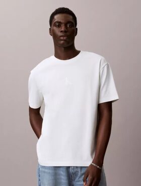 T-shirt med Liquid Monologo-tryck