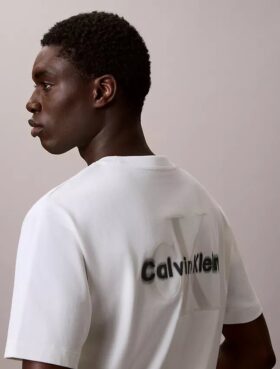 T-shirt med Liquid Monologo-tryck