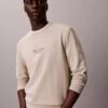 T-shirt med logotyp i frotté och rund hals T-shirt med logotyp i frotté och rund hals