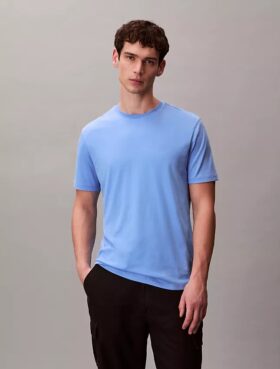T-shirt med rund hals i Supima-bomull