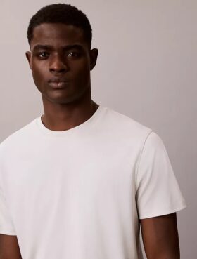 T-shirt med rund hals i Supima-bomull