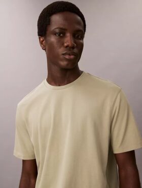 T-shirt med rund hals i Supima-bomull