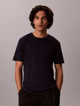T-shirt med rund hals i Supima-bomull