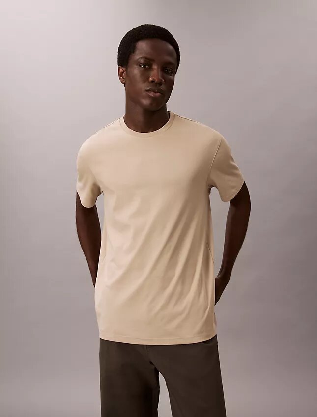 T-shirt med rund hals i Supima-bomull T-shirt med rund hals i Supima-bomull