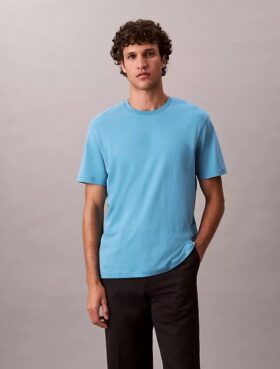T-shirt med rund hals i Supima-bomull