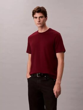 T-shirt med rund hals i Supima-bomull