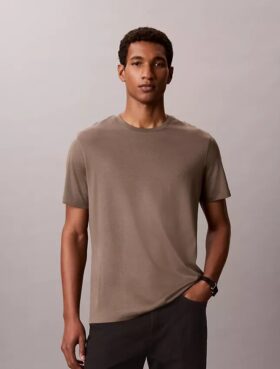 T-shirt med rund hals i Supima-bomull