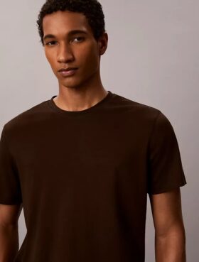 T-shirt med rund hals i Supima-bomull